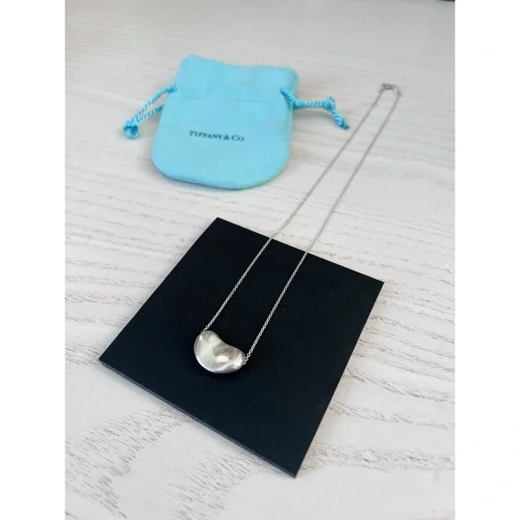 Tiffany & Co Elsa Peretti Bean Necklace 14mm - Picture 2 of 9